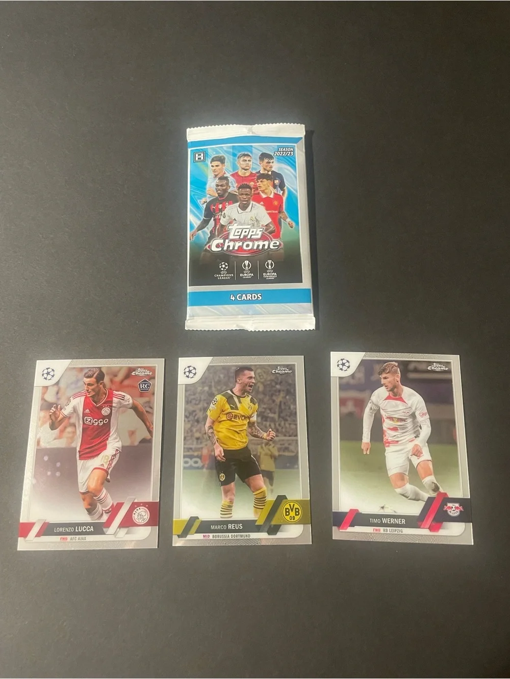 Topps Chrome UEFA 2022/23 Three Card Lot